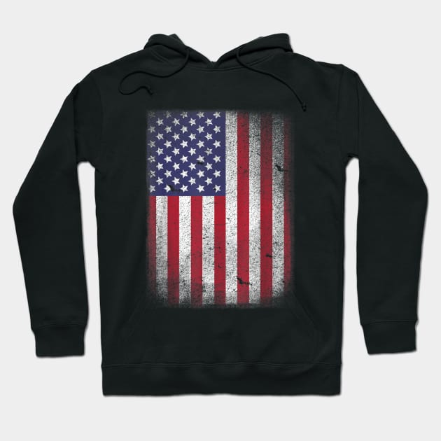 USA Flag 4th July American Red White Blue Star Stripes 4 Day T-Shirt Hoodie by tshirtQ8